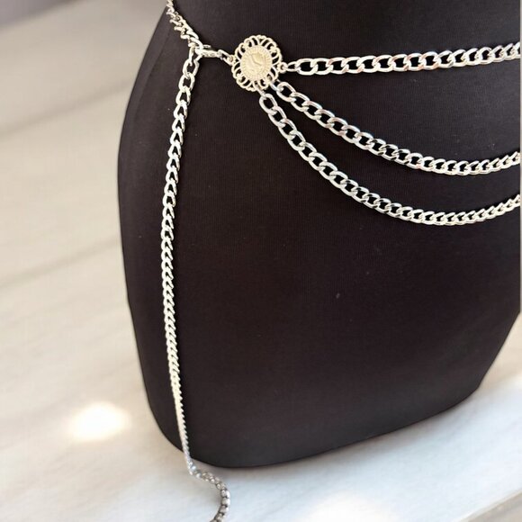 Multi-layer Metal Link Chain Belt - Picture 4 of 6